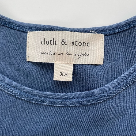 Cloth & Stone Women's Dusty Blue Short Sleeve Tee Size XS - Picture 3 of 6